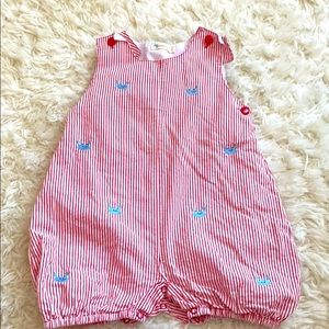 Baby Luigi crab seersucker bubble